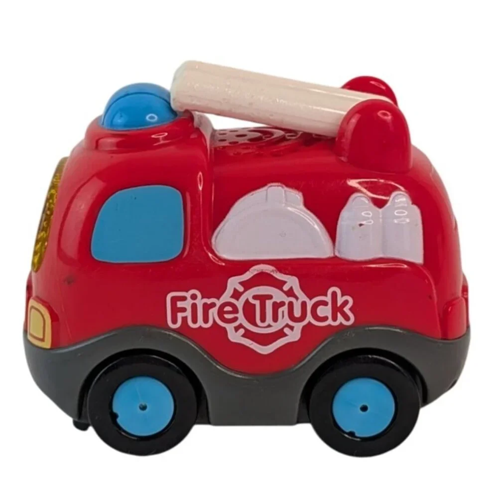 Vtech Go Go Smart Wheels Red Fire Truck & Police Car Vehicle Lot‎ Tested